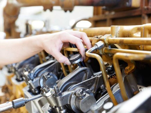 Service maskin och motor