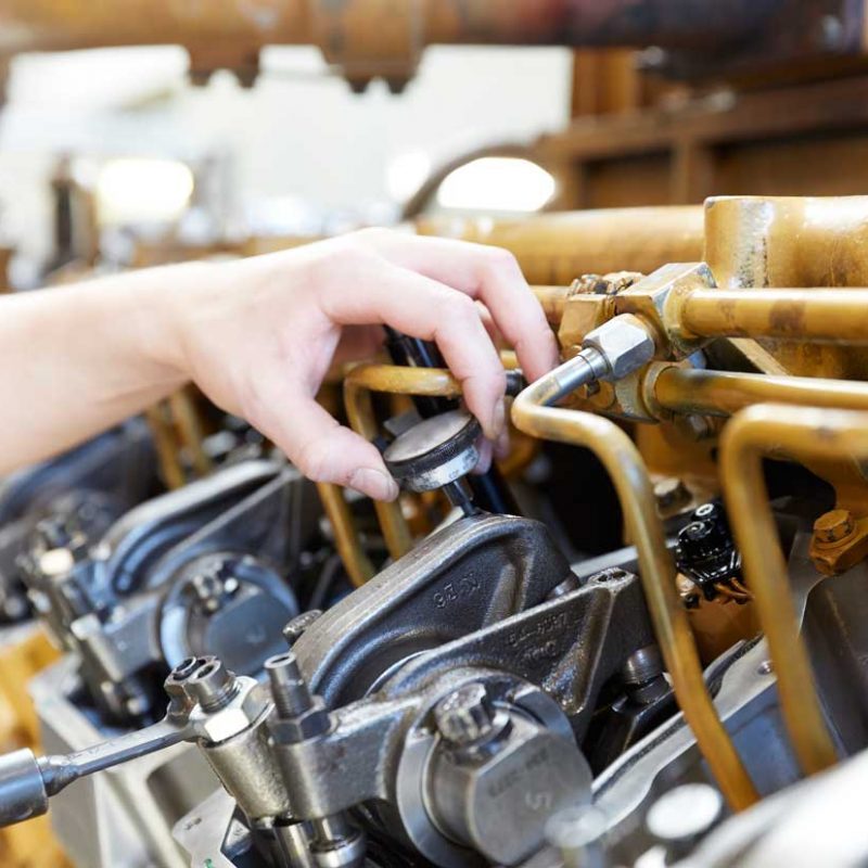 Service maskin och motor