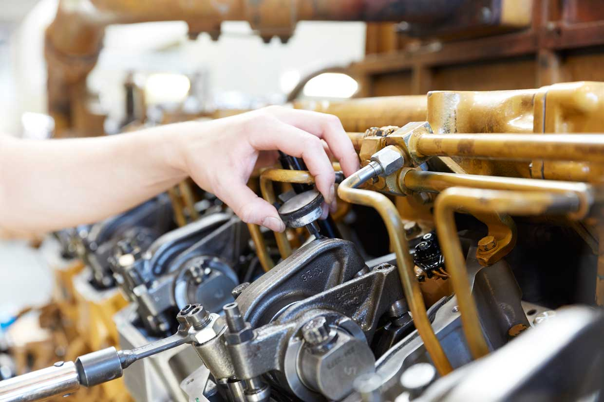 Service maskin och motor
