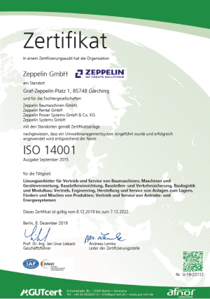 ISO 14001 Zeppelin